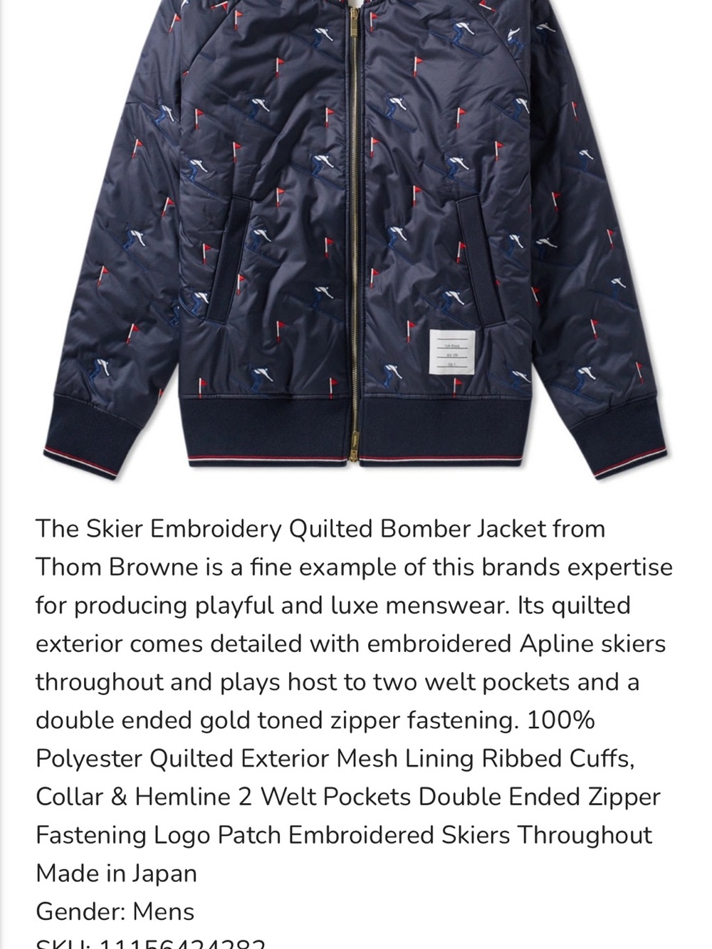 Thom Browne bomber jacket